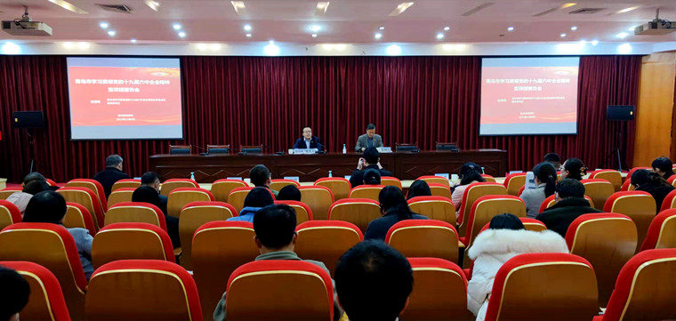 市委宣讲团来我校宣讲十九届六中全会精神